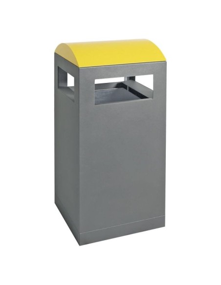 Abfalltrennung A³, anthrazitgrau/1003, verz. Innenbehälter, 90 Liter