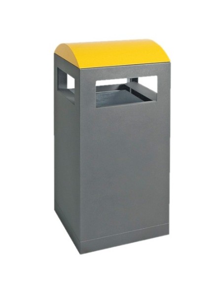 Abfalltrennung A³, anthrazitgrau/1003, verz. Innenbehälter, 90 Liter