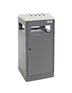 Abfalltrennung A³-AA, anthrazitgrau/Edelstahl, verz. Innenbehälter, 90 Liter 2