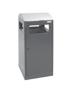 Abfalltrennung A³-ES, anthrazitgrau/Edelstahl, verz. Innenbehälter, 90 Liter