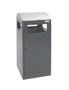 Abfalltrennung A³-ES, anthrazitgrau/Edelstahl, verz. Innenbehälter, 90 Liter 2