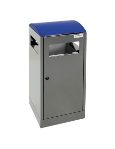 Abfalltrennung A³, anthrazitgrau/5010, verz. Innenbehälter, 40 Liter