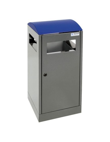 Abfalltrennung A³, anthrazitgrau/5010, verz. Innenbehälter, 40 Liter