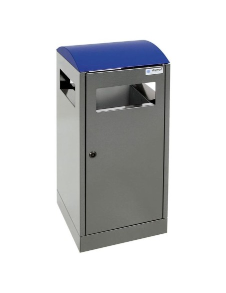 Abfalltrennung A³, anthrazitgrau/5010, verz. Innenbehälter, 40 Liter