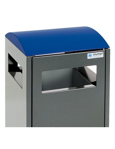 Abfalltrennung A³, anthrazitgrau/5010, verz. Innenbehälter, 40 Liter