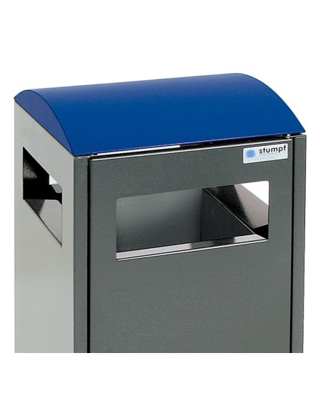 Abfalltrennung A³, anthrazitgrau/5010, verz. Innenbehälter, 40 Liter