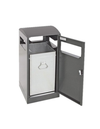 Abfalltrennung A³, anthrazitgrau/7016, verz. Innenbehälter, 40 Liter