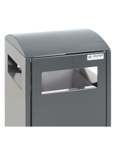 Abfalltrennung A³, anthrazitgrau/7016, verz. Innenbehälter, 40 Liter