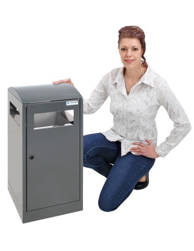 Abfalltrennung A³, anthrazitgrau/7016, verz. Innenbehälter, 40 Liter