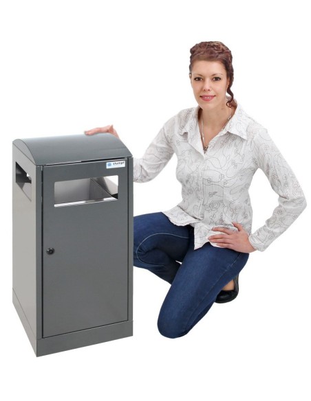 Abfalltrennung A³, anthrazitgrau/7016, verz. Innenbehälter, 40 Liter