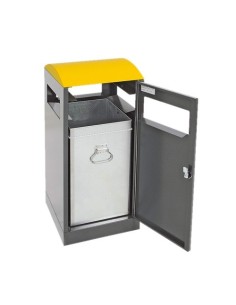 Abfalltrennung A³, anthrazitgrau/1003, verz. Innenbehälter, 40 Liter 2