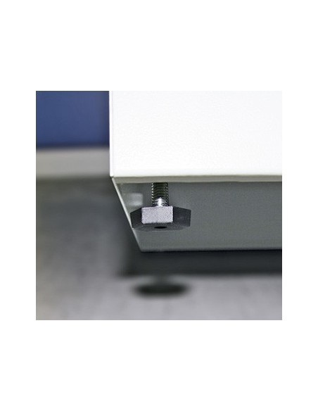 Abfalltrennung FP 45, Behälter zur Wandbefestigung, RAL 7035/ProPad taubenblau. Mit verzinktem Innenbehälter, 45 Liter.