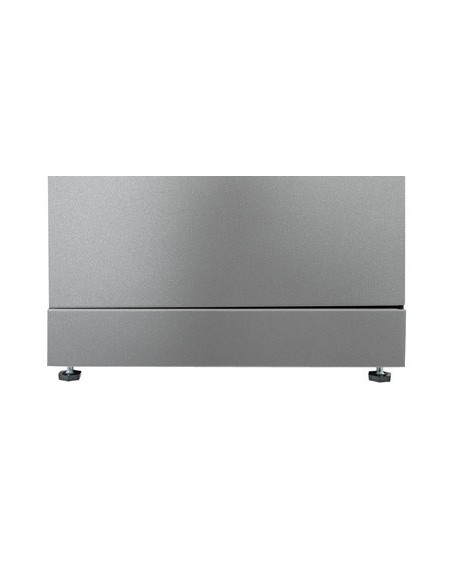 Abfalltrennung Modul-Vario 75, graualu-struktur, ProSlide-System, 75 Liter