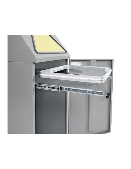 Abfalltrennung Modul-Vario 75, graualu-struktur, ProSlide-System, 75 Liter