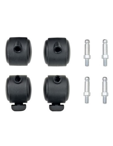 Abfalltrennung Modul-Vario 75, graualu-struktur, ProSlide-System, 75 Liter