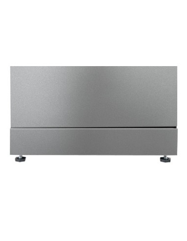 Abfalltrennung Modul-Vario 75, graualu-struktur, ProSlide-System, 75 Liter, Trethebel