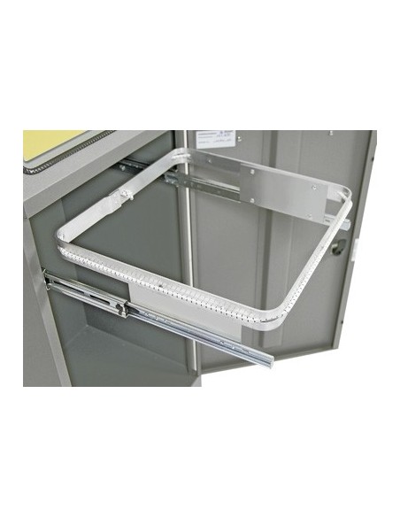 Abfalltrennung Modul-Vario 75, graualu-struktur, ProSlide-System, 75 Liter, Trethebel