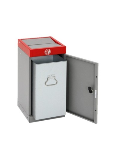 Abfalltrennung ProTec-Plus, graualu/3000, verz. Innenbehälter, 30 Liter