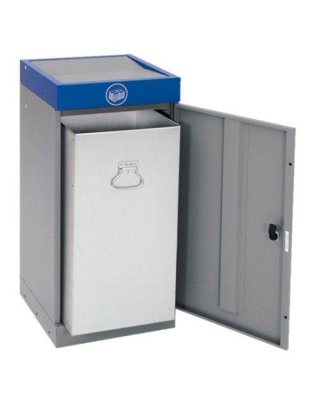 Abfalltrennung ProTec-Plus, graualu/5010, verz. Innenbehälter, 70 Liter