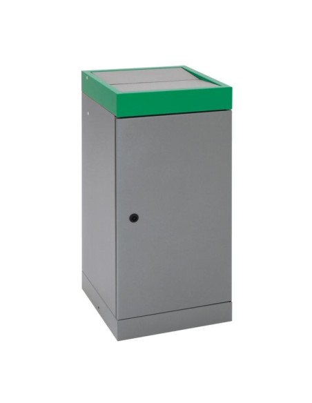 Abfalltrennung ProTec-Plus, graualu/6024, verz. Innenbehälter, 70 Liter