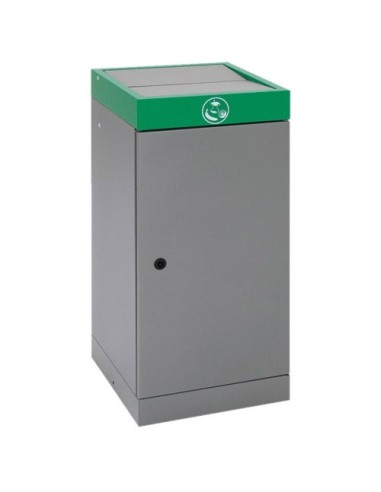 Abfalltrennung ProTec-Plus, graualu/6024, verz. Innenbehälter, 70 Liter