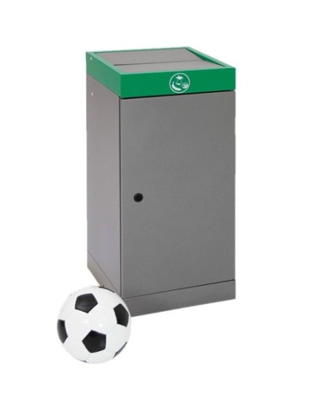 Abfalltrennung ProTec-Plus, graualu/6024, verz. Innenbehälter, 70 Liter