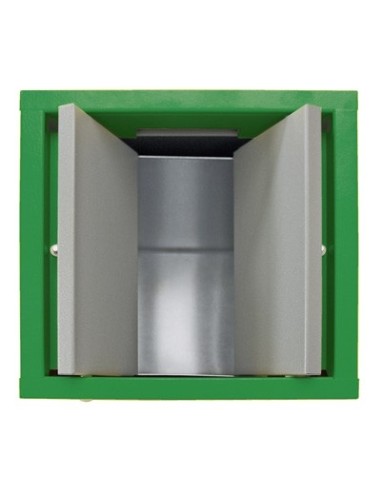 Abfalltrennung ProTec-Plus, graualu/6024, verz. Innenbehälter, 70 Liter