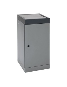 Abfalltrennung ProTec-Plus, graualu/7016, verz. Innenbehälter, 70 Liter