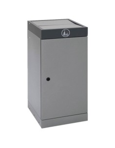 Abfalltrennung ProTec-Plus, graualu/7016, verz. Innenbehälter, 70 Liter 2