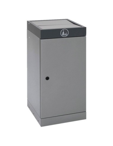 Abfalltrennung ProTec-Plus, graualu/7016, verz. Innenbehälter, 70 Liter