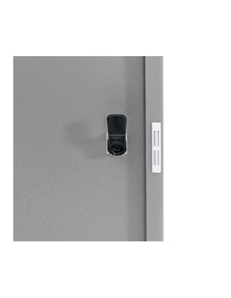 Abfalltrennung ProTec-Plus, 4-fach Abfall Insel, graualu-struktur/6024, 1003, 5010, 7016, verz. Innenbehälter, 4x70 Liter