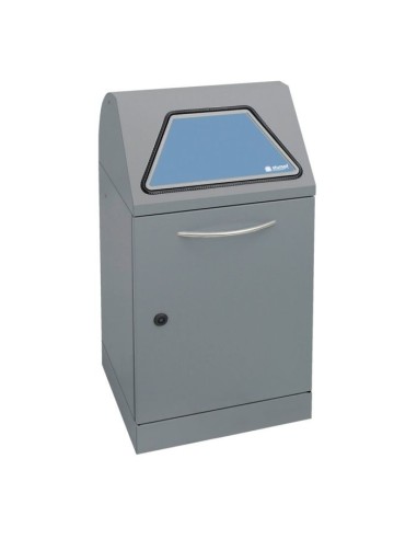 Abfalltrennung Modul-Vario 45, graualu-struktur, verz. Innenbehälter, 45 Liter