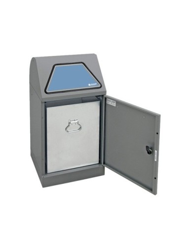 Abfalltrennung Modul-Vario 45, graualu-struktur, verz. Innenbehälter, 45 Liter