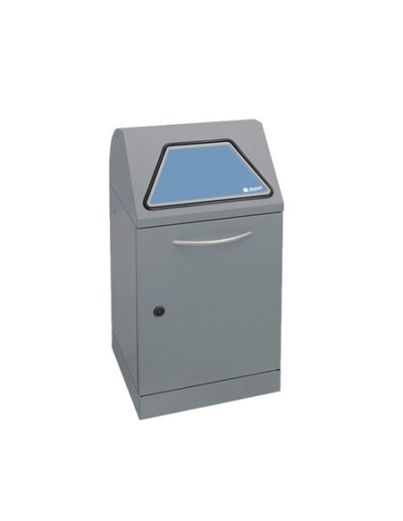 Abfalltrennung Modul-Vario 45, graualu-struktur, verz. Innenbehälter, 45 Liter