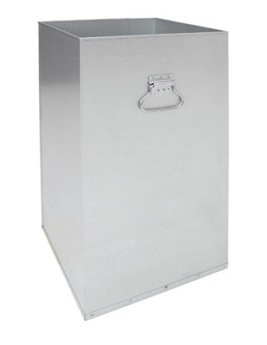 Abfalltrennung Modul-Vario 120, graualu-struktur, verz. Innenbehälter, 120 Liter, Trethebel