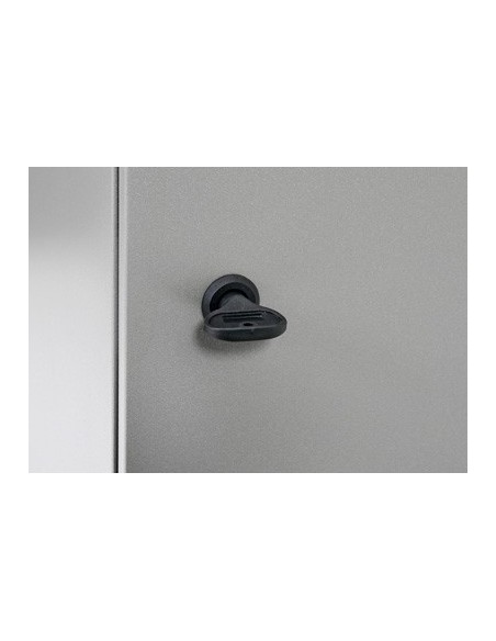 Abfalltrennung Modul-Vario 120, graualu-struktur, verz. Innenbehälter, 120 Liter, Trethebel