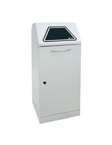 Abfalltrennung Modul-Vario 120, lichtgrau, ProSlide-System, 120 Liter