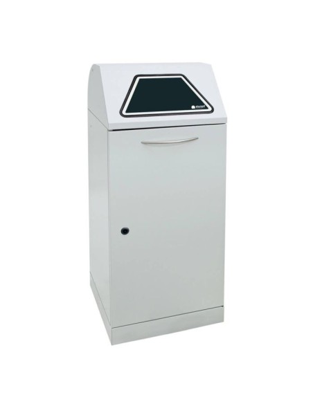 Abfalltrennung Modul-Vario 120, lichtgrau, ProSlide-System, 120 Liter