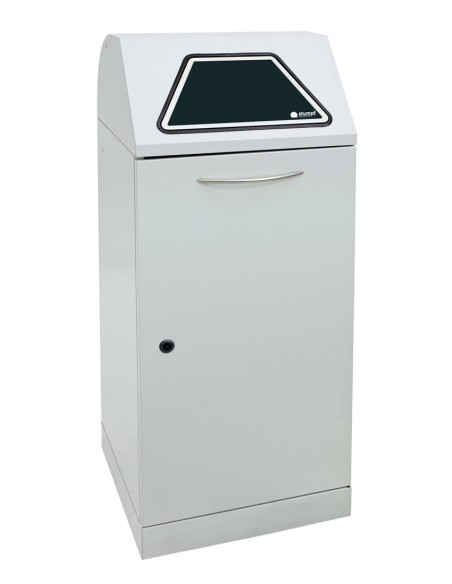 Abfalltrennung Modul-Vario 120, lichtgrau, ProSlide-System, 120 Liter