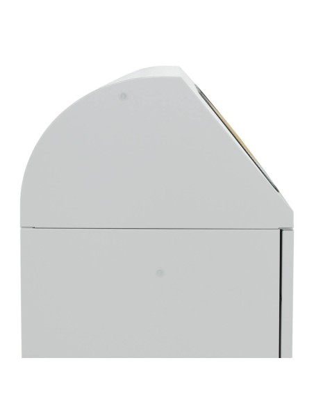 Abfalltrennung Modul-Vario 120, lichtgrau, ProSlide-System, 120 Liter, Trethebel