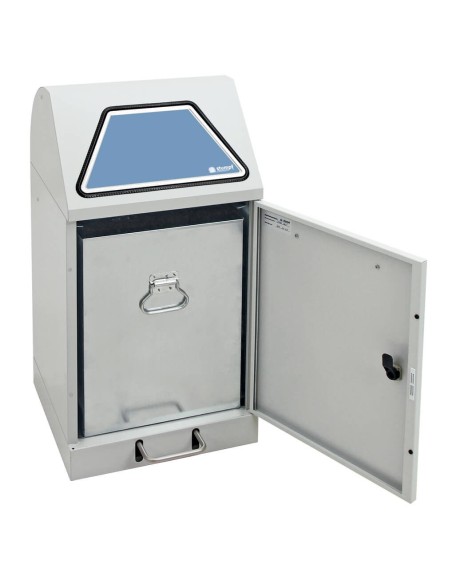 Abfalltrennung Modul-Vario 45, lichtgrau, verz. Innenbehälter, 45 Liter, Trethebel