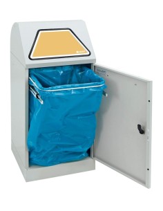 Abfalltrennung Modul-Vario 60, lichtgrau, ProSlide-System, 60 Liter 2