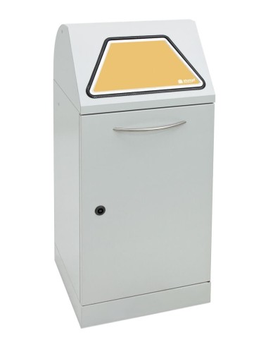 Abfalltrennung Modul-Vario 60, lichtgrau, ProSlide-System, 60 Liter