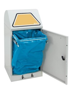 Abfalltrennung Modul-Vario 60, lichtgrau, ProSlide-System, 60 Liter, Trethebel 2