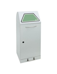 Abfalltrennung Modul-Vario 75, lichtgrau, ProSlide-System, 75 Liter, Trethebel