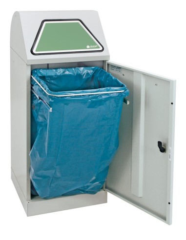 Abfalltrennung Modul-Vario 75, lichtgrau, ProSlide-System, 75 Liter
