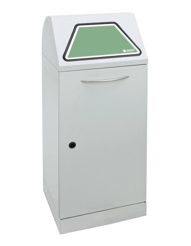 Abfalltrennung Modul-Vario 75, lichtgrau, ProSlide-System, 75 Liter