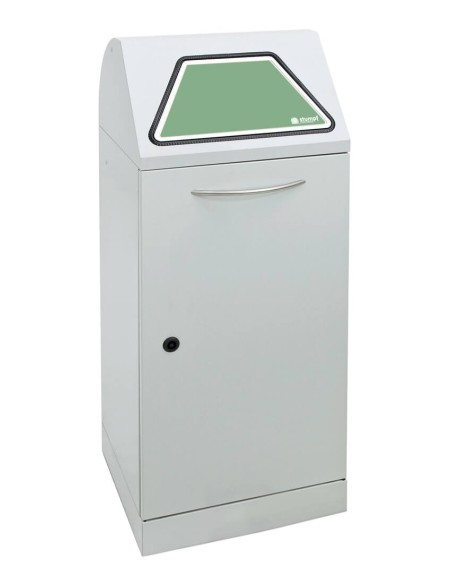 Abfalltrennung Modul-Vario 75, lichtgrau, ProSlide-System, 75 Liter