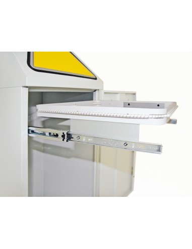 Abfalltrennung Modul-Vario 75, lichtgrau, ProSlide-System, 75 Liter