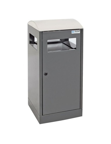 Abfalltrennung A³-ES, anthrazitgrau/Edelstahl, verz. Innenbehälter, 40 Liter